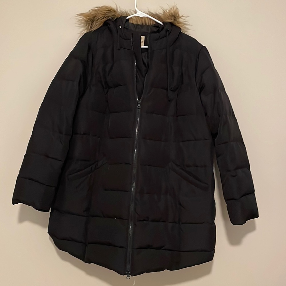 Women’s Plus Size Down Puffer Coat. Mid-Length. Ruff Hewn. 2X.